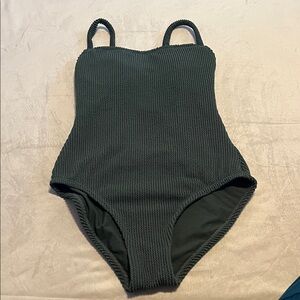 Kona Sol Dark Green One Piece Swimsuit